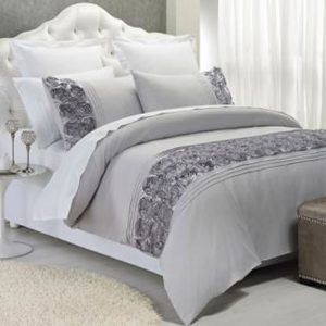 Palazzo Quilt Cover Set Silver